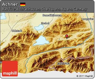 Physical 3D Map of Achner