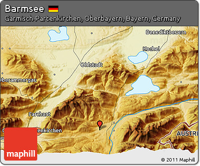 Physical 3D Map of Barmsee