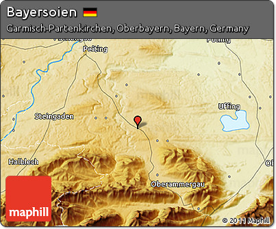 Physical 3D Map of Bayersoien