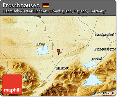 Physical 3D Map of Froschhausen