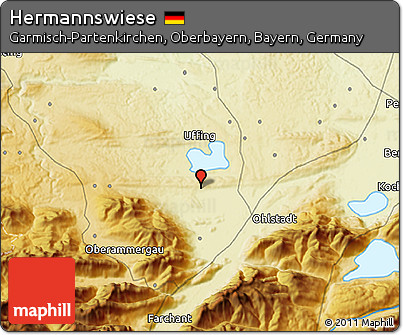 Physical 3D Map of Hermannswiese