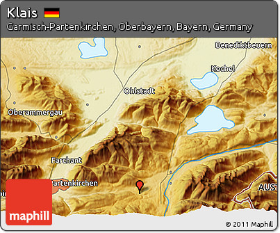 Physical 3D Map of Klais