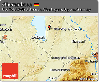 Physical 3D Map of Oberambach