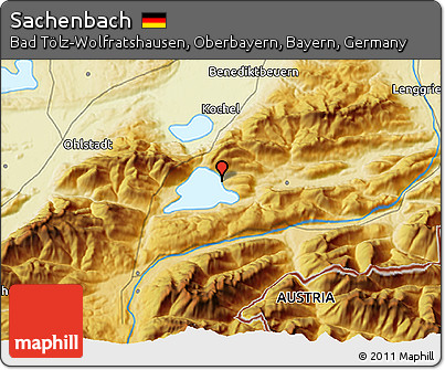 Physical 3D Map of Sachenbach