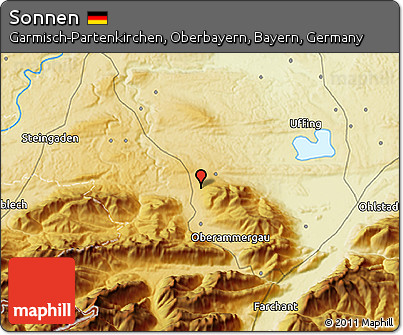 Physical 3D Map of Sonnen