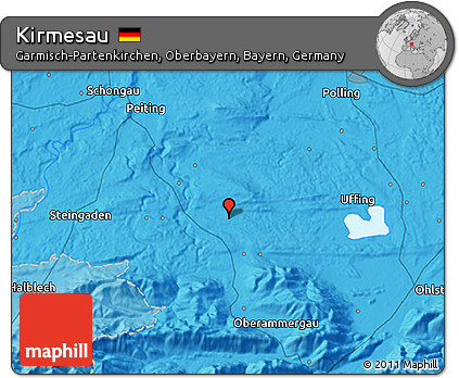 Political 3D Map of Kirmesau