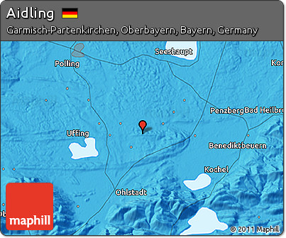 Political 3D Map of Aidling
