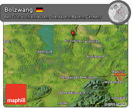 Satellite 3D Map of Bolzwang