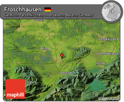 Satellite 3D Map of Froschhausen