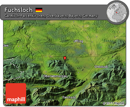 Satellite 3D Map of Fuchsloch