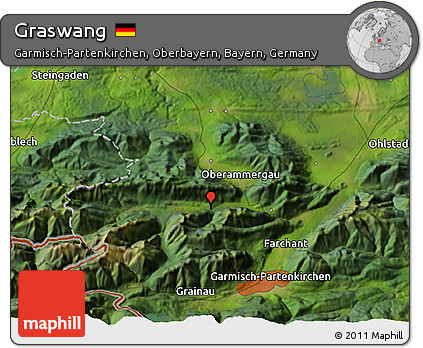 Satellite 3D Map of Graswang