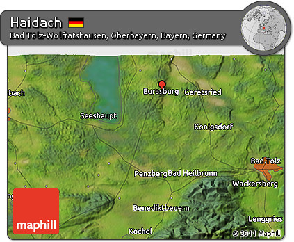 Satellite 3D Map of Haidach