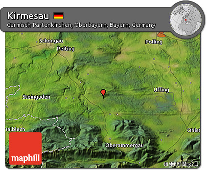 Satellite 3D Map of Kirmesau