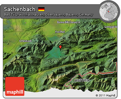 Satellite 3D Map of Sachenbach