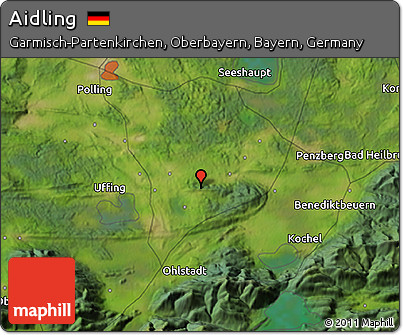Satellite 3D Map of Aidling