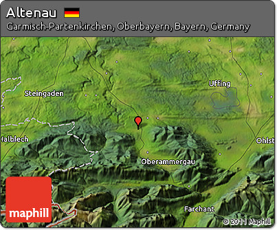 Satellite 3D Map of Altenau