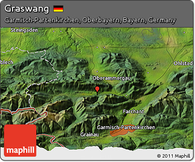 Satellite 3D Map of Graswang