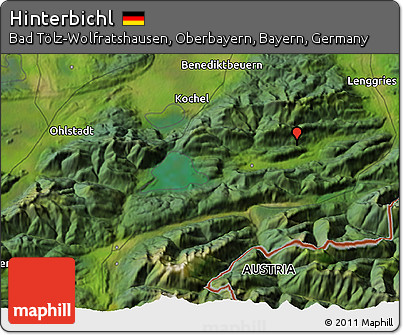 Satellite 3D Map of Hinterbichl