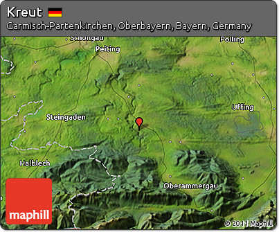 Satellite 3D Map of Kreut