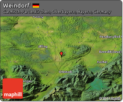Satellite 3D Map of Weindorf