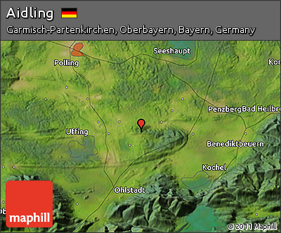 Satellite 3D Map of Aidling