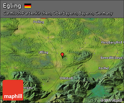Satellite 3D Map of Egling