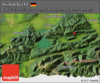 Satellite 3D Map of Hinterbichl