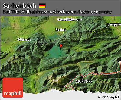 Satellite 3D Map of Sachenbach