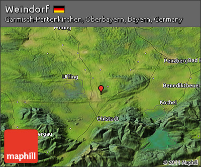 Satellite 3D Map of Weindorf