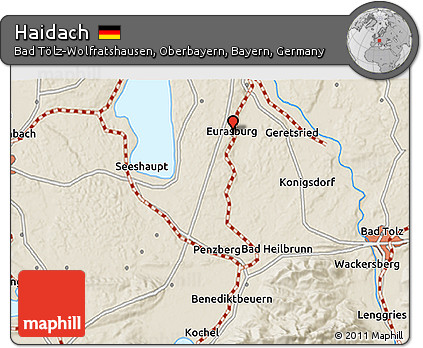 Shaded Relief 3D Map of Haidach