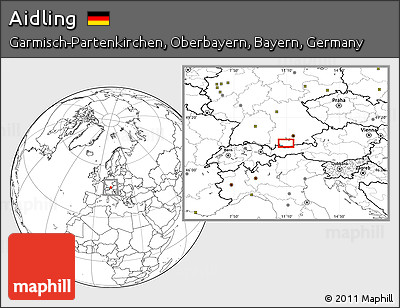 Blank Location Map of Aidling