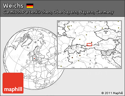 Blank Location Map of Weichs
