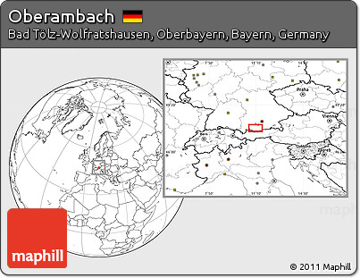 Blank Location Map of Oberambach