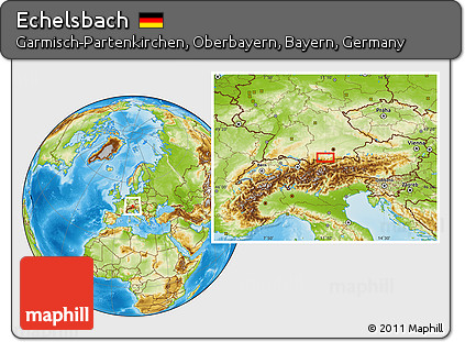 Physical Location Map of Echelsbach