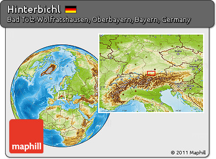 Physical Location Map of Hinterbichl