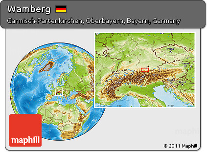 Physical Location Map of Wamberg