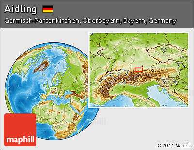 Physical Location Map of Aidling