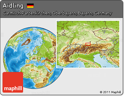 Physical Location Map of Aidling