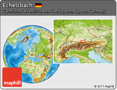Physical Location Map of Echelsbach