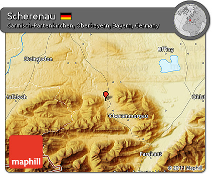 Physical Map of Scherenau