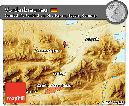 Physical Map of Vorderbraunau