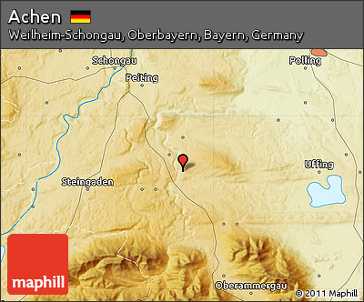 Physical Map of Achen