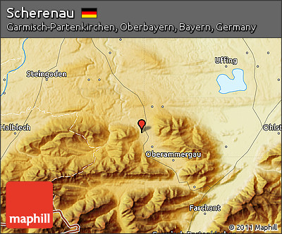 Physical Map of Scherenau