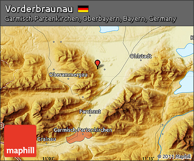 Physical Map of Vorderbraunau