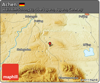 Physical Map of Achen