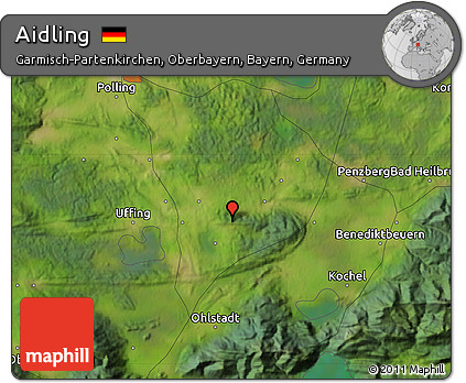 Satellite Map of Aidling