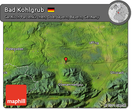 Satellite Map of Bad Kohlgrub