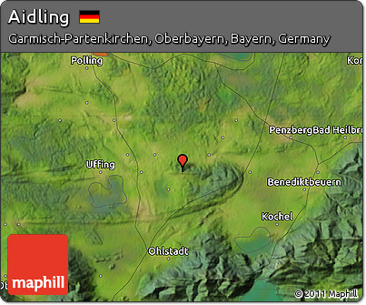 Satellite Map of Aidling