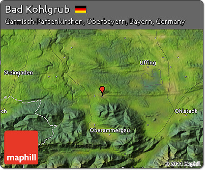 Satellite Map of Bad Kohlgrub