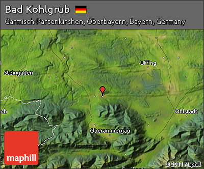Satellite Map of Bad Kohlgrub